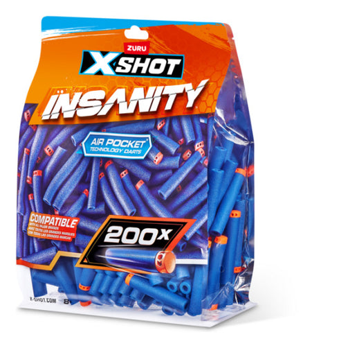 X-Shot Insanity 200pk Refill Darts